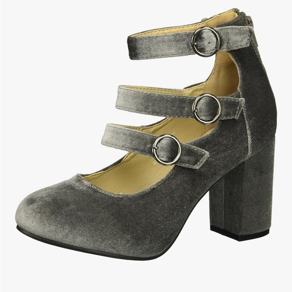 Yoki Velvet Ankle Boots in Gray - Picture 11 of 11